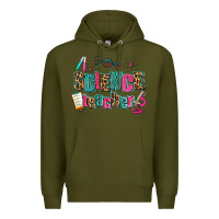Army Green science teacher Premium Hoodie - AdoDesignShop