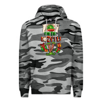 Slate Camo im the lazy elf Premium Hoodie - FaDigitalArtStudio
