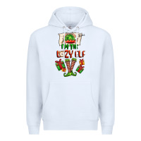 White im the lazy elf Premium Hoodie - FaDigitalArtStudio