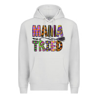 Dove Grey Mama Tried Premium Hoodie - CowhideDigitalArt