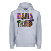 Heather Grey Mama Tried Premium Hoodie - CowhideDigitalArt