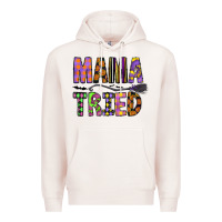 Pale Pink Mama Tried Premium Hoodie - CowhideDigitalArt
