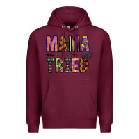 Burgundy Mama Tried Premium Hoodie - CowhideDigitalArt