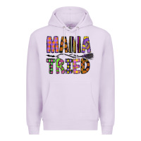 Lilac Mama Tried Premium Hoodie - CowhideDigitalArt