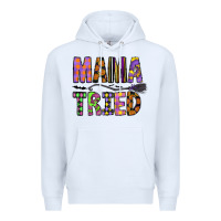 White Mama Tried Premium Hoodie - CowhideDigitalArt