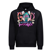 Black with god all things are possible Urban Hoodie - RacoonDesign