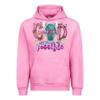 Fuchsia Pink with god all things are possible Urban Hoodie - RacoonDesign