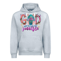 Heather Grey with god all things are possible Urban Hoodie - RacoonDesign