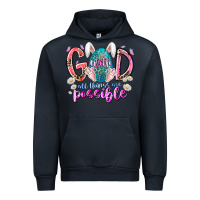 Navy with god all things are possible Urban Hoodie - RacoonDesign
