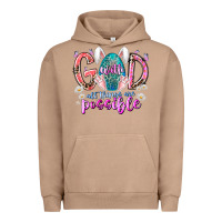 Pigment Burro with god all things are possible Urban Hoodie - RacoonDesign