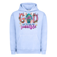 Pigment Grape Ice with god all things are possible Urban Hoodie - RacoonDesign