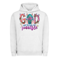 Pigment Lunar Rock with god all things are possible Urban Hoodie - RacoonDesign