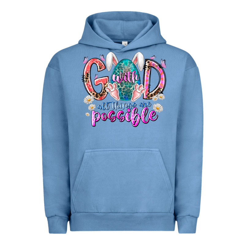 With God All Things Are Possible Urban Hoodie by RacoonDesign | Teevron