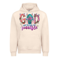 Sandshell with god all things are possible Urban Hoodie - RacoonDesign