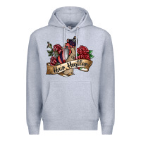 Heather Grey hair hustler spray Premium Hoodie - SublimationCraftShop