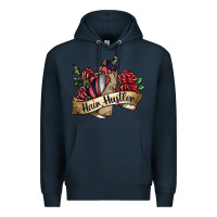 Navy hair hustler spray Premium Hoodie - SublimationCraftShop
