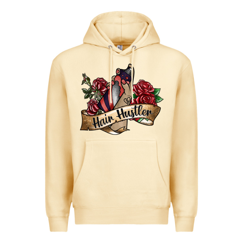 Hair Hustler Spray Premium Hoodie by SublimationCraftShop | Teevron