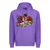Purple hair hustler spray Premium Hoodie - SublimationCraftShop