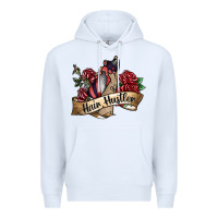 White hair hustler spray Premium Hoodie - SublimationCraftShop