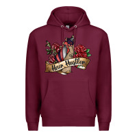 Burgundy hair hustler spray Premium Hoodie - SublimationCraftShop