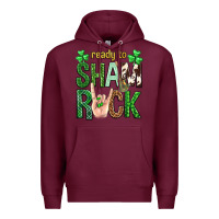 Burgundy Ready to shamrock St. Patrick's Day Premium Hoodie - Neo Western