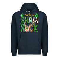 Navy Ready to shamrock St. Patrick's Day Premium Hoodie - Neo Western