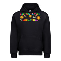 Black see you later educators  libbey glass Urban Hoodie - HRA Design Shop