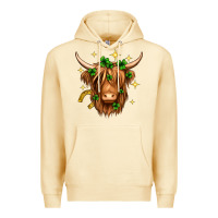 Pina Colada St. Patrick's Day Highland Cow Premium Hoodie - Neo Western