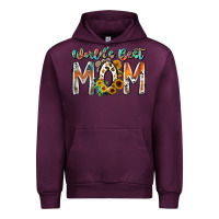 Mauve Wine world is best mom Urban Hoodie - RacoonDesign