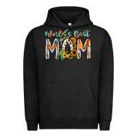 Pigment Black world is best mom Urban Hoodie - RacoonDesign