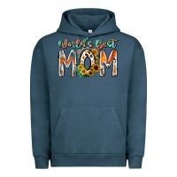Pigment Midnight Navy world is best mom Urban Hoodie - RacoonDesign