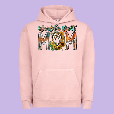 World Is Best Mom Urban Hoodie Designed By Racoondesign
