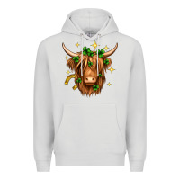St. Patrick's Day Highland Cow Premium Hoodie | Teevron