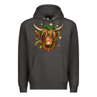 Smoke St. Patrick's Day Highland Cow Premium Hoodie - Neo Western