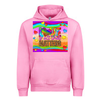 Fuchsia Pink love is all that matters Urban Hoodie - HRA Design Shop