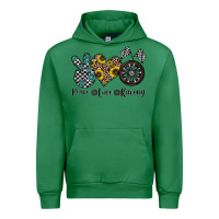 Emerald peace love racing Urban Hoodie - CowhideDigitalArt