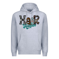 Heather Grey hair hustler Premium Hoodie - SublimationCraftShop
