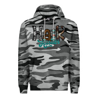 Slate Camo hair hustler Premium Hoodie - SublimationCraftShop