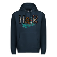 Navy hair hustler Premium Hoodie - SublimationCraftShop