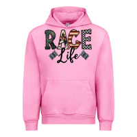 Fuchsia Pink race life Urban Hoodie - CowhideDigitalArt