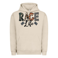 Pigment French Oak race life Urban Hoodie - CowhideDigitalArt