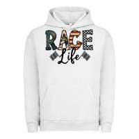 Pigment Lunar Rock race life Urban Hoodie - CowhideDigitalArt