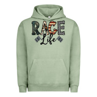 Pigment Oil Green race life Urban Hoodie - CowhideDigitalArt