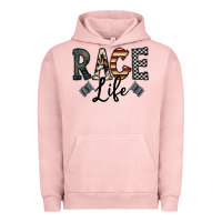 Pigment Salmon race life Urban Hoodie - CowhideDigitalArt