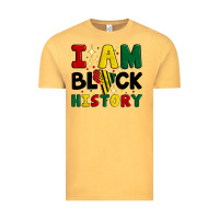 Vintage Mustard i am black history Vintage Tee - Artiststas