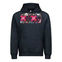 Navy xoxo valentine Urban Hoodie - RacoonDesign