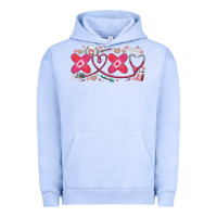 Pigment Grape Ice xoxo valentine Urban Hoodie - RacoonDesign