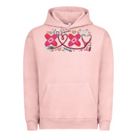 Pigment Salmon xoxo valentine Urban Hoodie - RacoonDesign