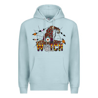 Blue Mist Witch Please Premium Hoodie - CowhideDigitalArt