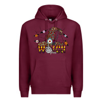 Burgundy Witch Please Premium Hoodie - CowhideDigitalArt